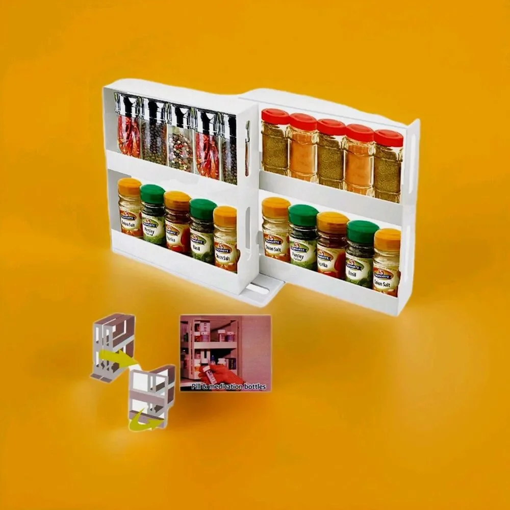 Swivel Store Organizer Spice Rack Storage System. NEW Open Box